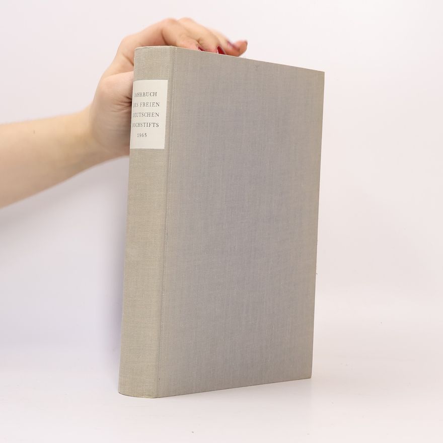 Kolektiv autorů Jahrbuch des freien deutschen Hochstifts 1965