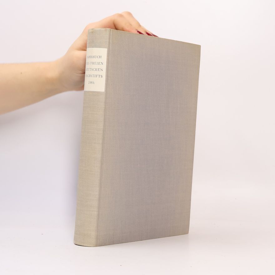 Collectif d'auteurs Jahrbuch des freien deutschen Hochstifts 1964