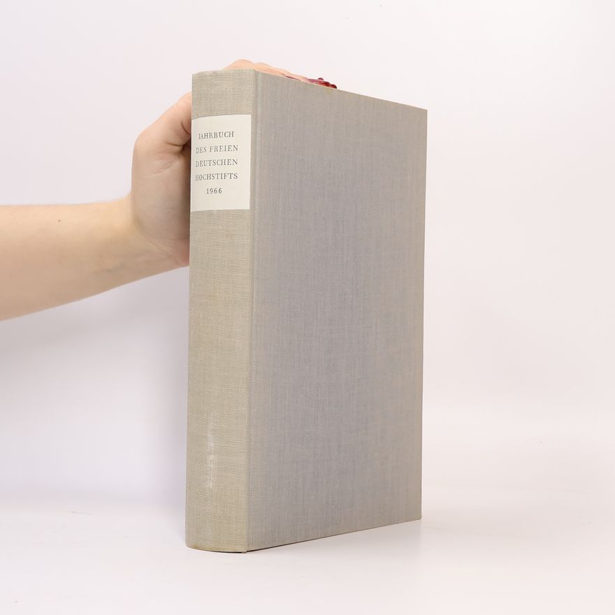 Kolektiv autorů Jahrbuch des freien deutschen Hochstifts 1966