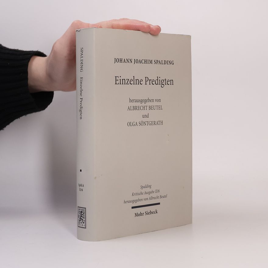 Olga Söntgerath Kritische Ausgabe: 2. Abteilung: Predigten. Band 6