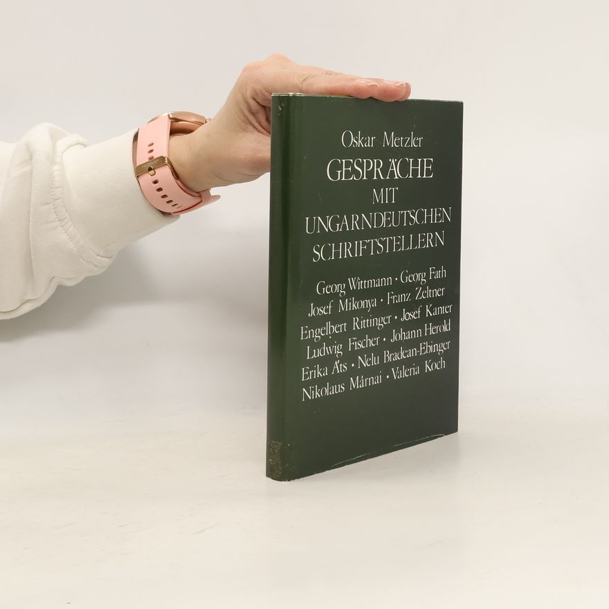 Valeria Koch Gespräche mit ungarndeutschen Schriftstellern