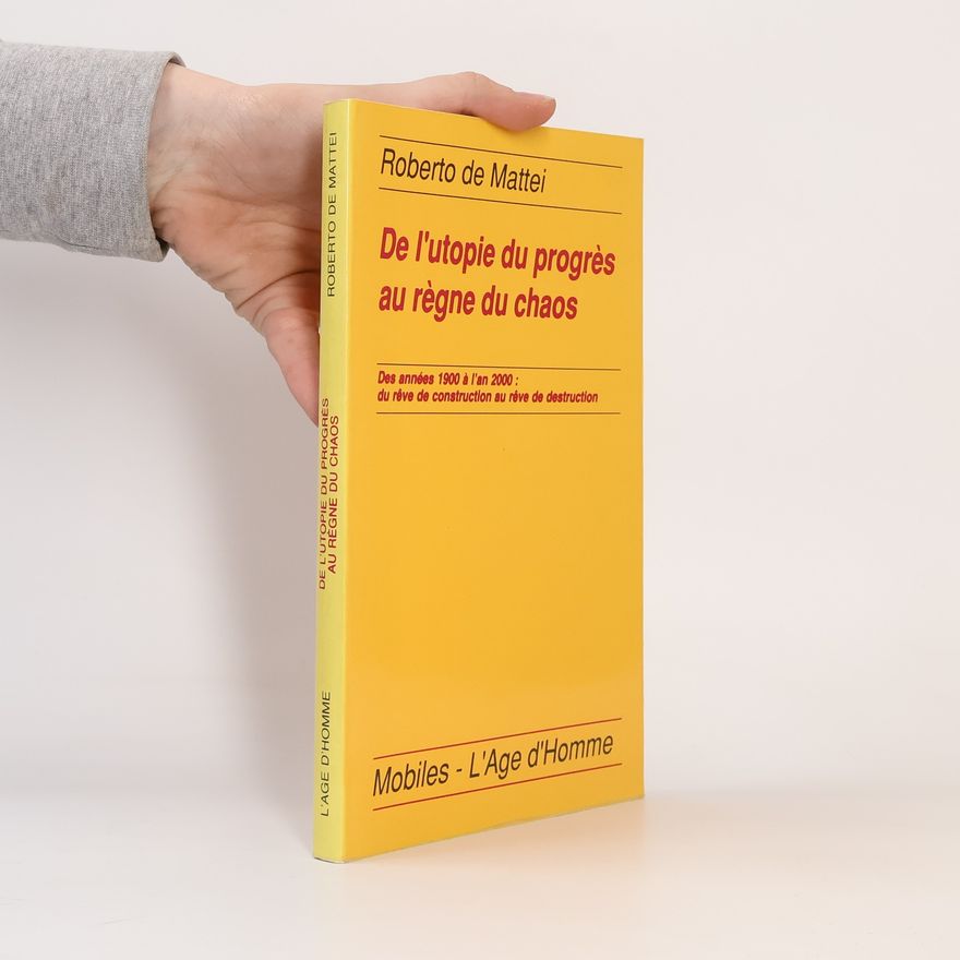 Roberto De Mattei De l'utopie du progrès au règne du chaos