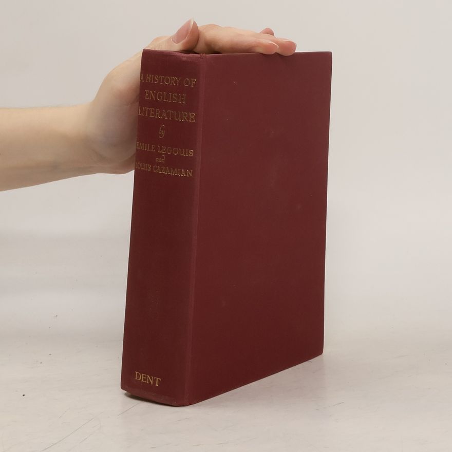 Louis Cazamian A History of English Literature