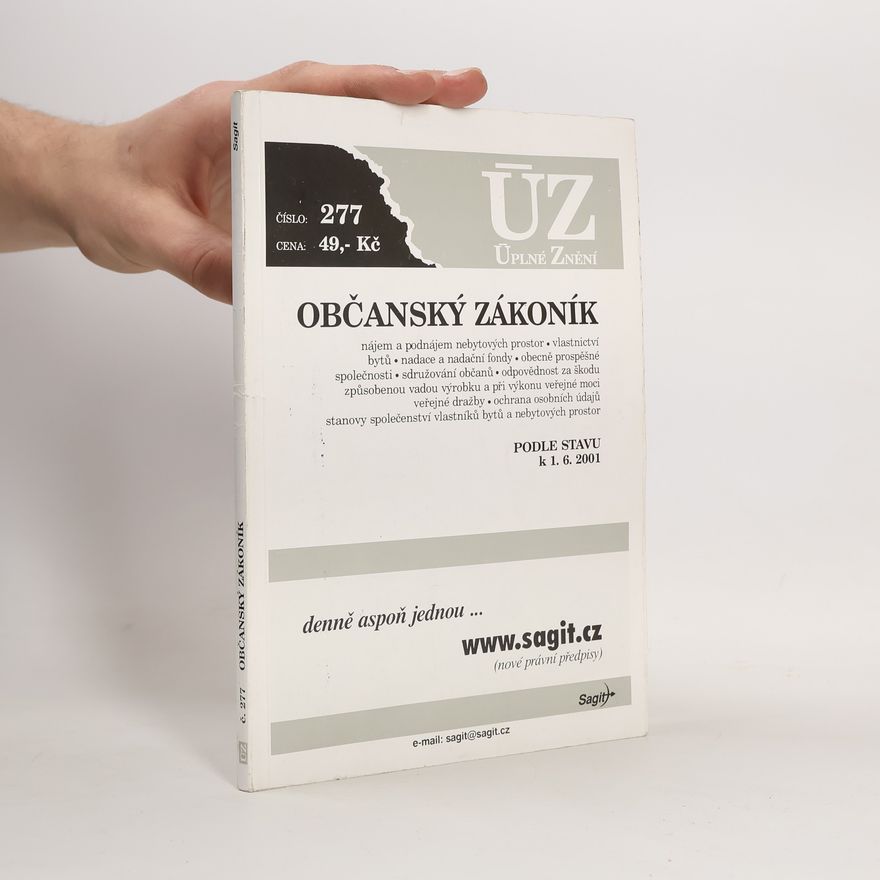 Kolektiv autorů Občanský zákoník. Podle stavu k 1.6.2001