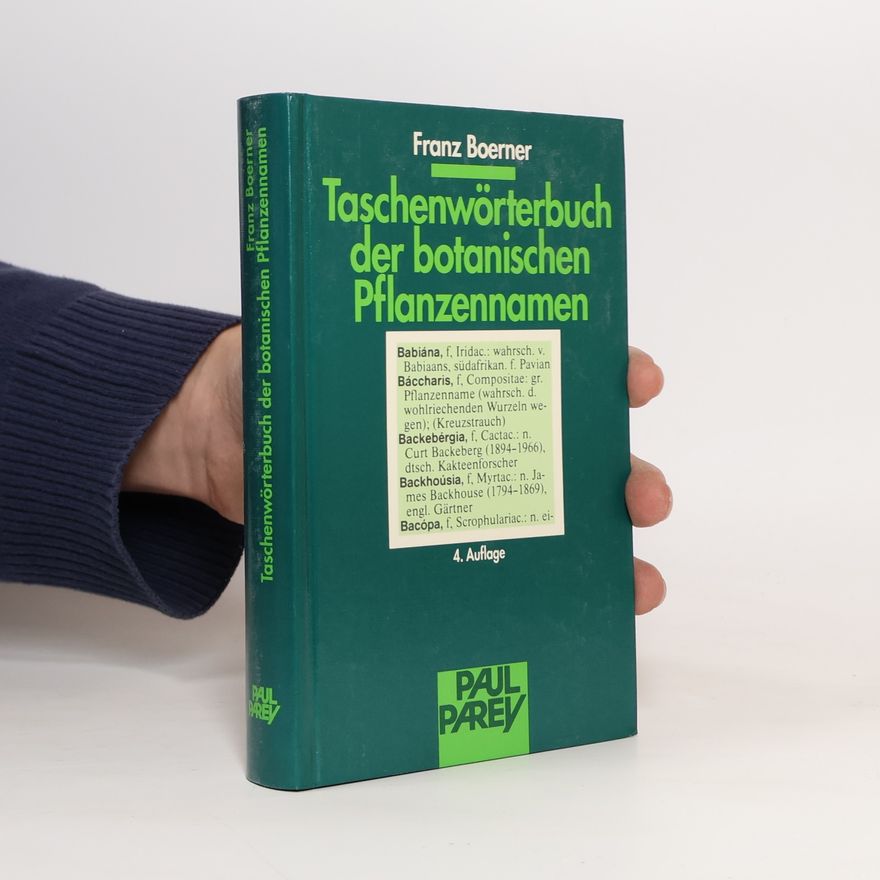 Günther Kunkel Taschenwörterbuch der botanischen Pflanzennamen
