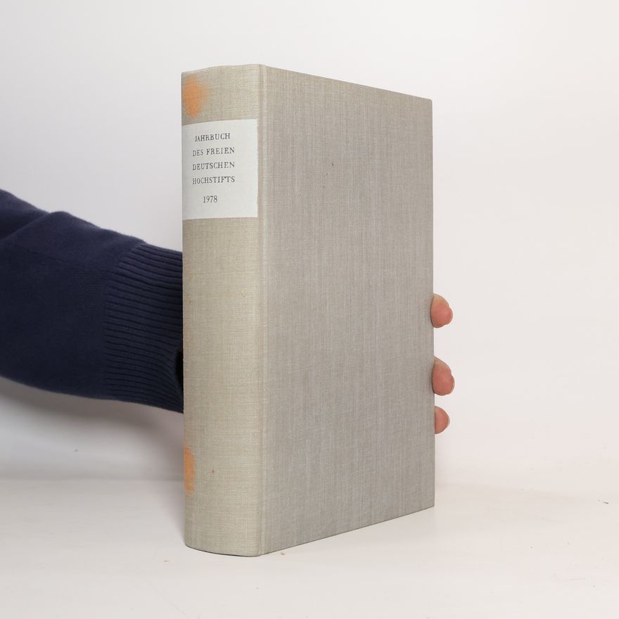 Collectif d'auteurs Jahrbuch des freien deutschen Hochstifts 1978