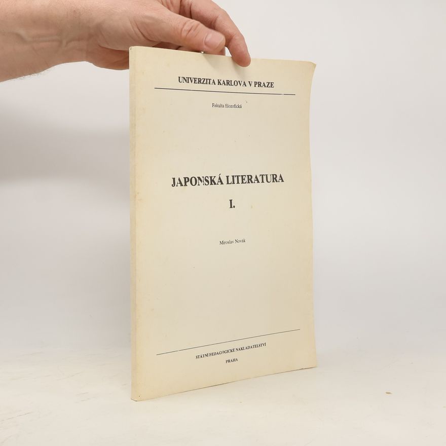 Miroslav Novák Japonská literatura