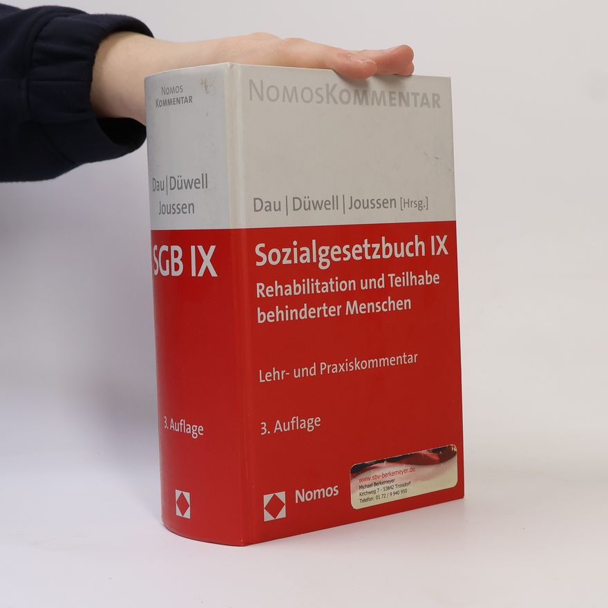 Düwell NomosKommentar: Sozialgesetzbuch IX, Rehabilitation und Teilhabe behinderter Menschen