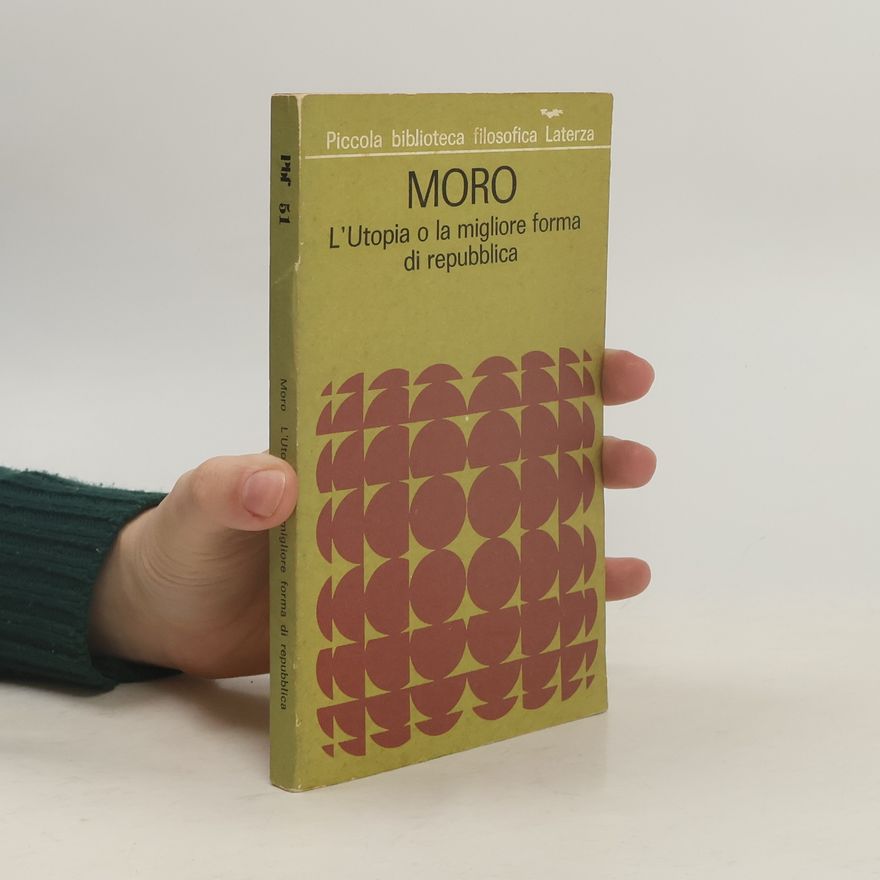 Moro Thomas L'Utopia o la migliore forma di repubblica