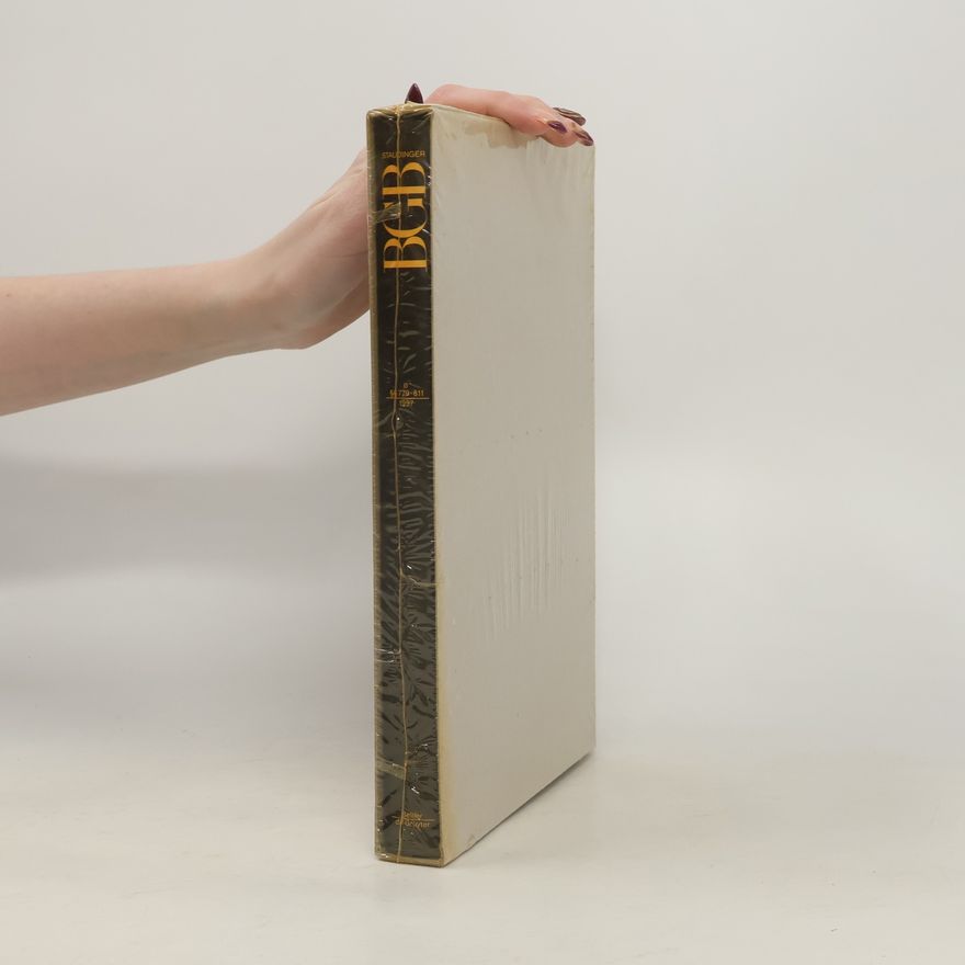 Julius von Staudinger J. von Staudingers Kommentar zum Bürgerlichen Gesetzbuch mit Einführungsgesetz und Nebengesetzen 2 -§§ 779-811 Couverture rigide