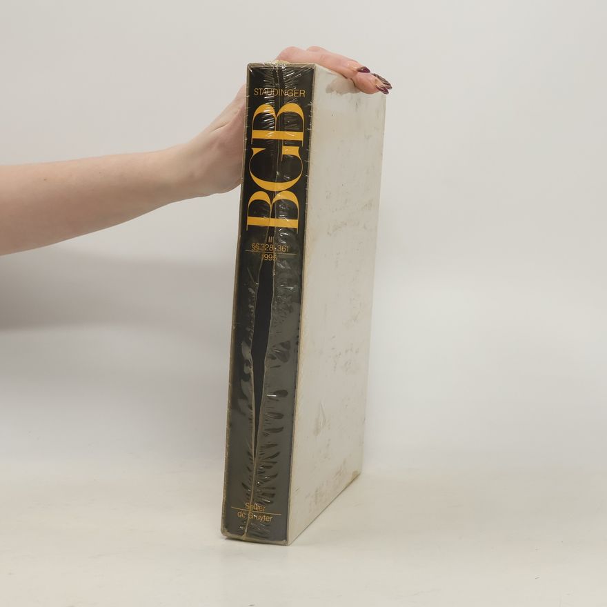 Collectif d'auteurs J. von Staudingers Kommentar zum Bürgerlichen Gesetzbuch