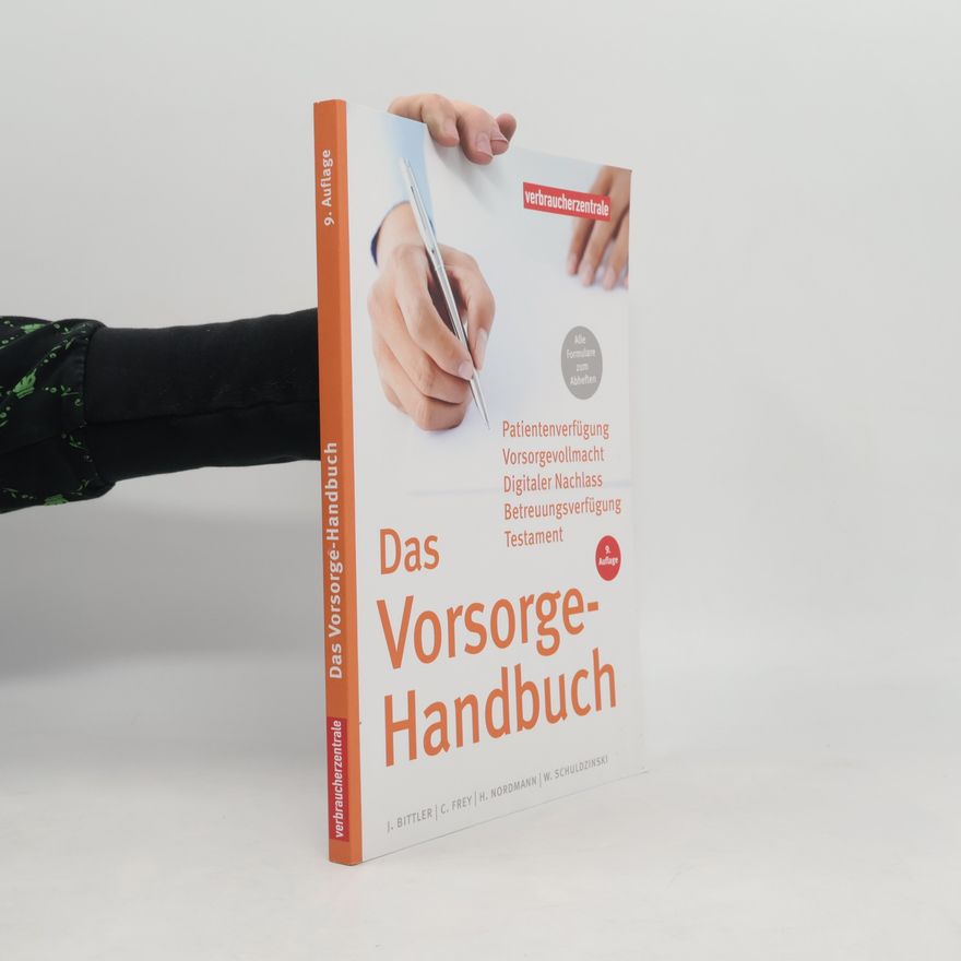 Jan Bittler Das Vorsorge-Handbuch