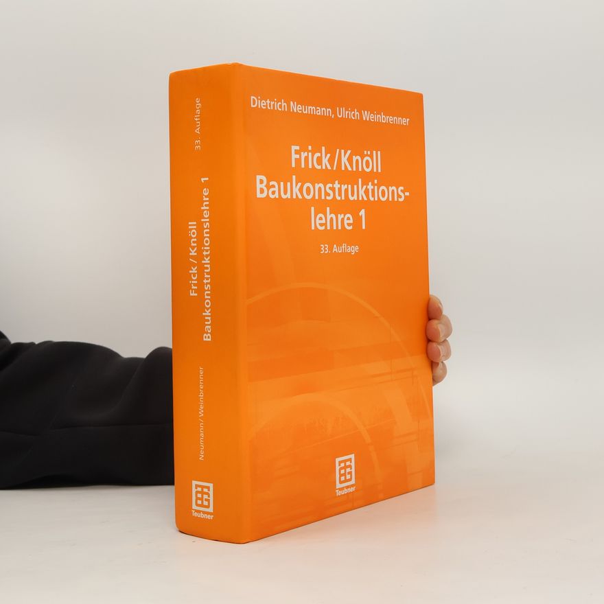 Ulrich Weinbrenner Baukonstruktionslehre