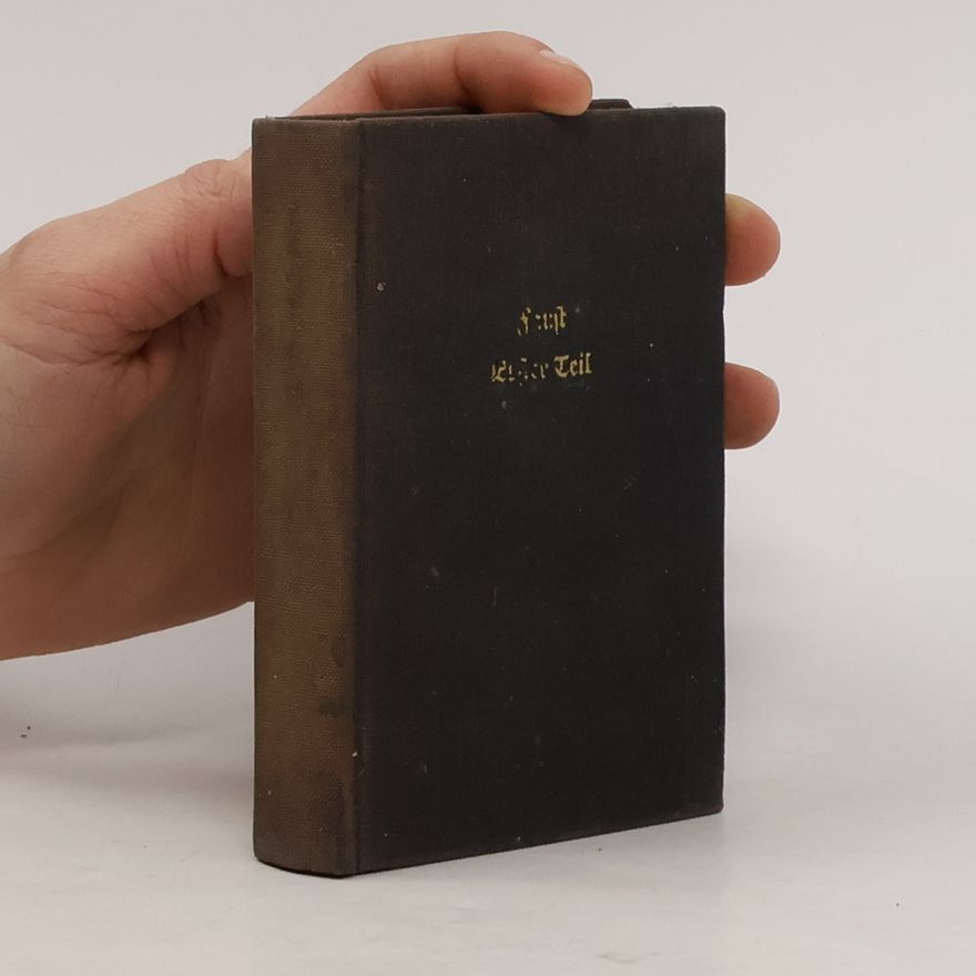 Johann Wolfgang von Goethe Faust. Der Tragödie. Erster Teil