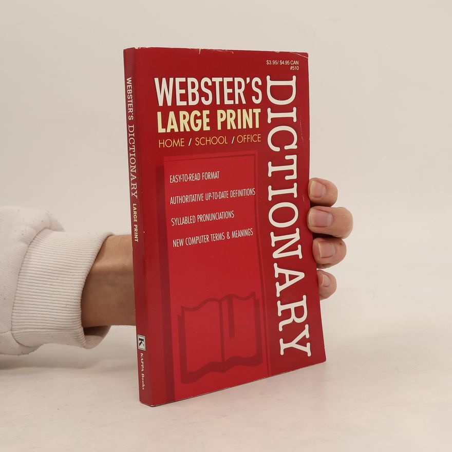 Kolektív autorov Webster's Large Print Dictionary