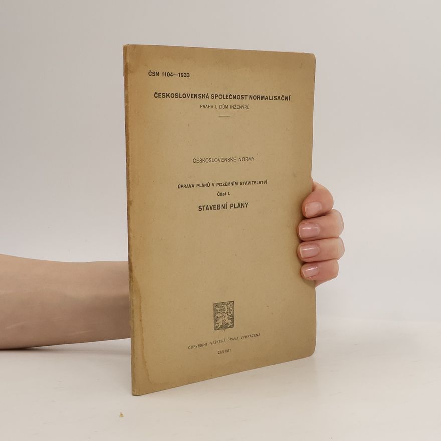 Kolektiv autorů Úprava plánů v pozemním stavitelství. Část 1. Stavební plány