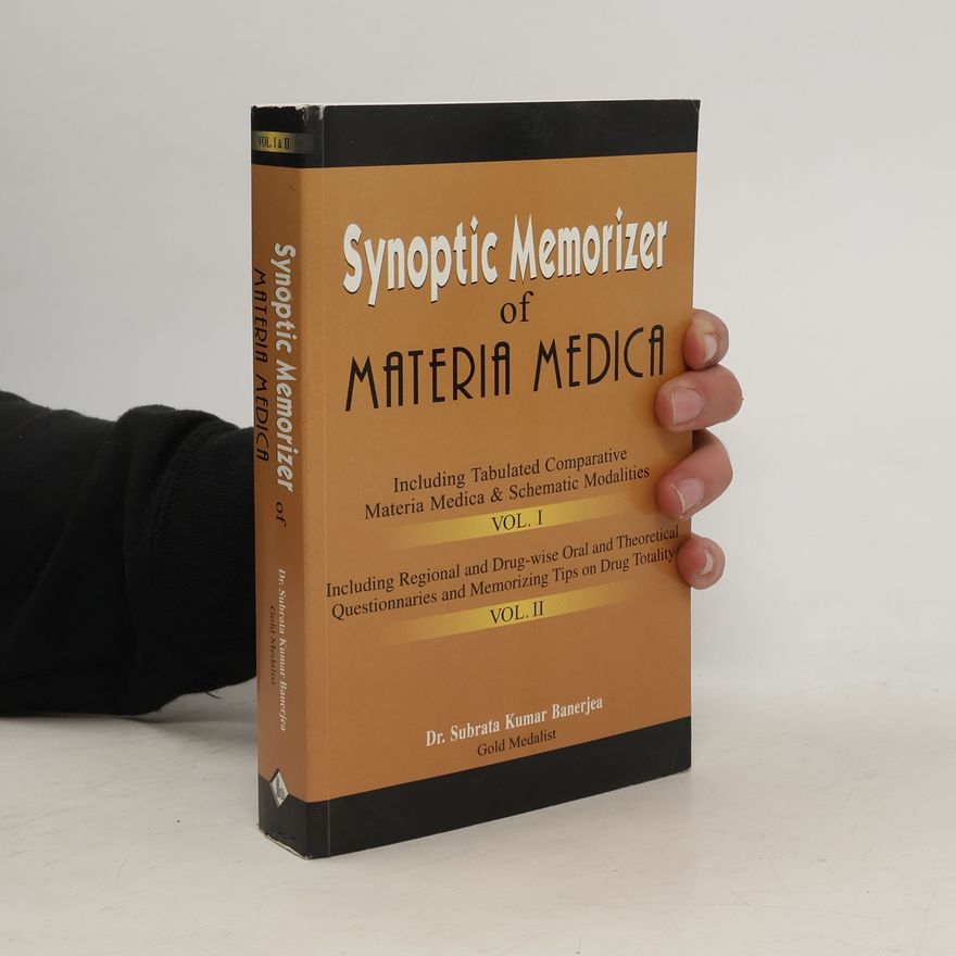 Subrata Kumar Banerjea Synoptic Memorizer of Materia Medica