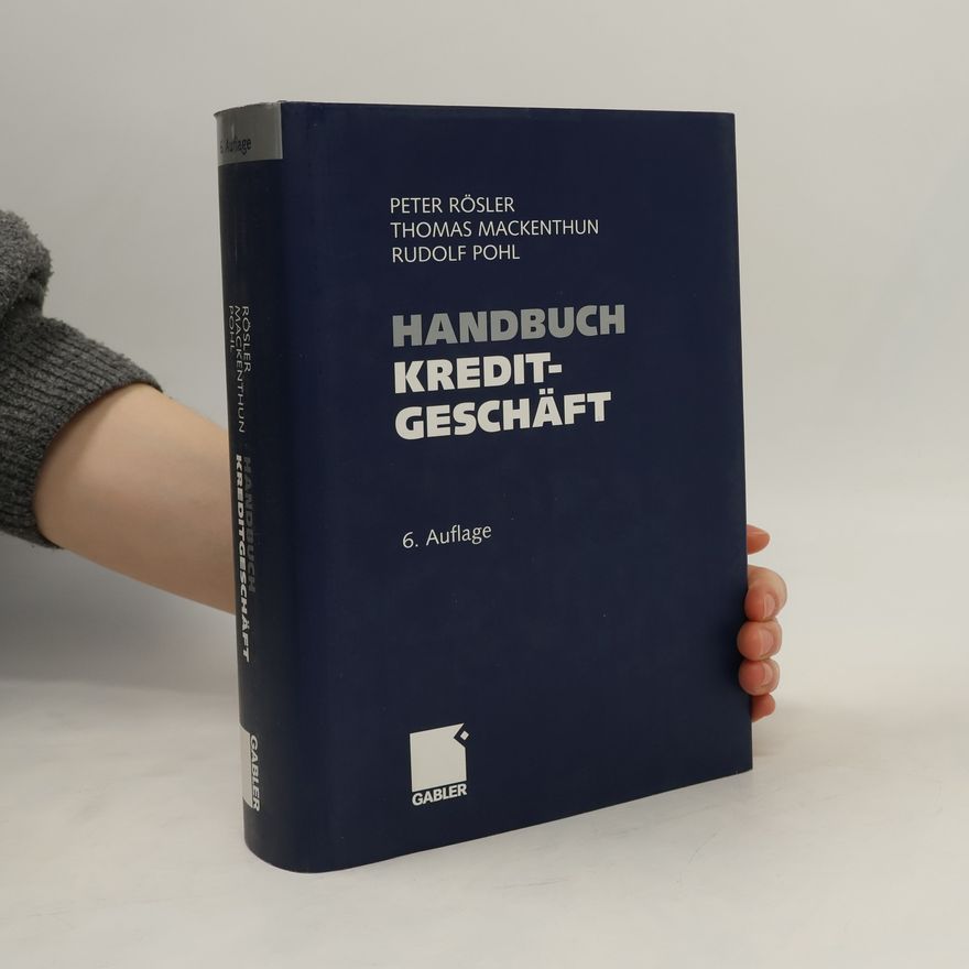 Peter Rosler Handbuch Kreditgeschäft
