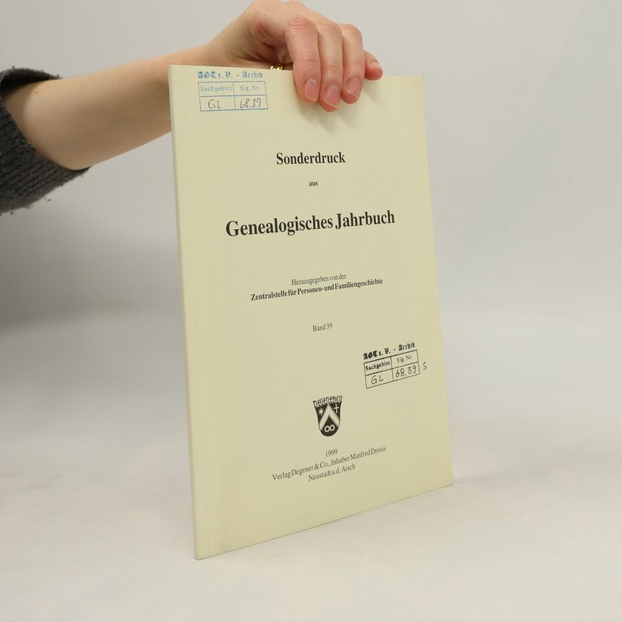 Kolektiv autorů Sonderdruck aus Genealogisches Jahrbuch