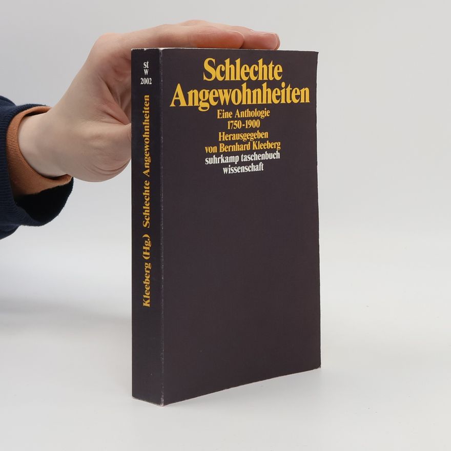 Bernhard Kleeberg Suhrkamp Taschenbuch Wissenschaft: Schlechte Angewohnheiten