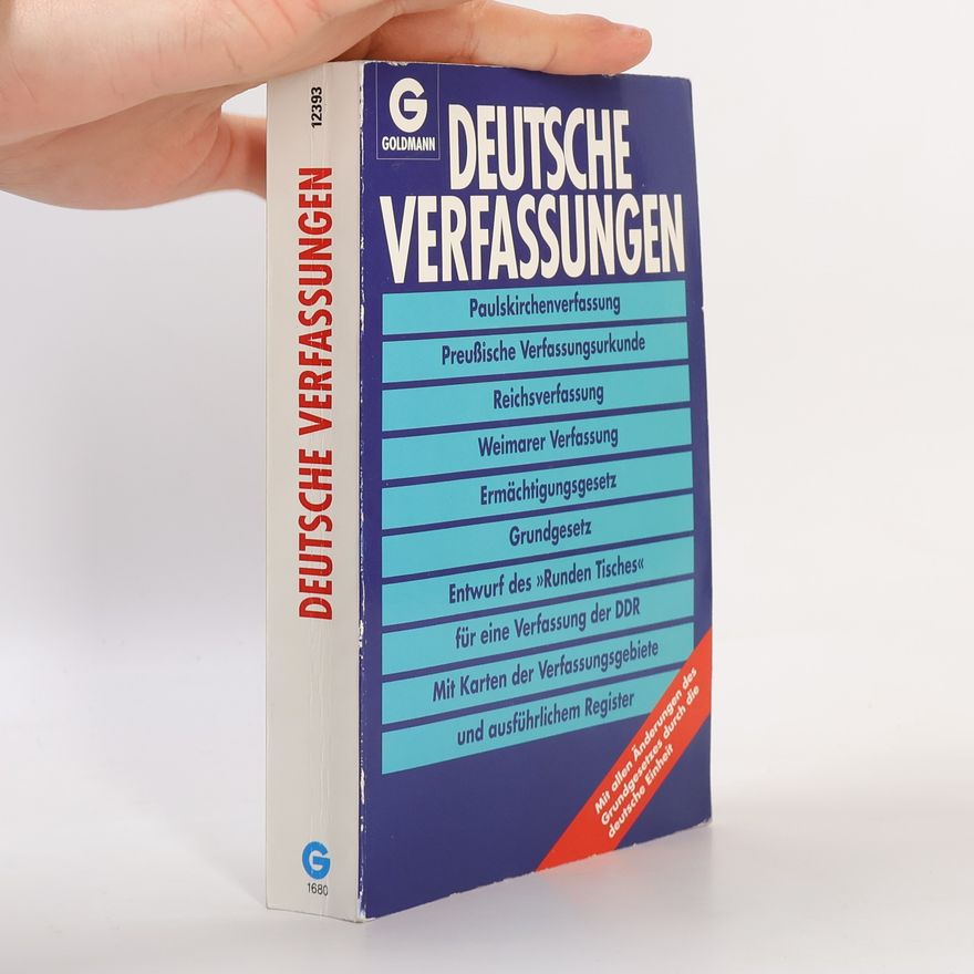 Rudolf Schuster Deutsche Verfassungen