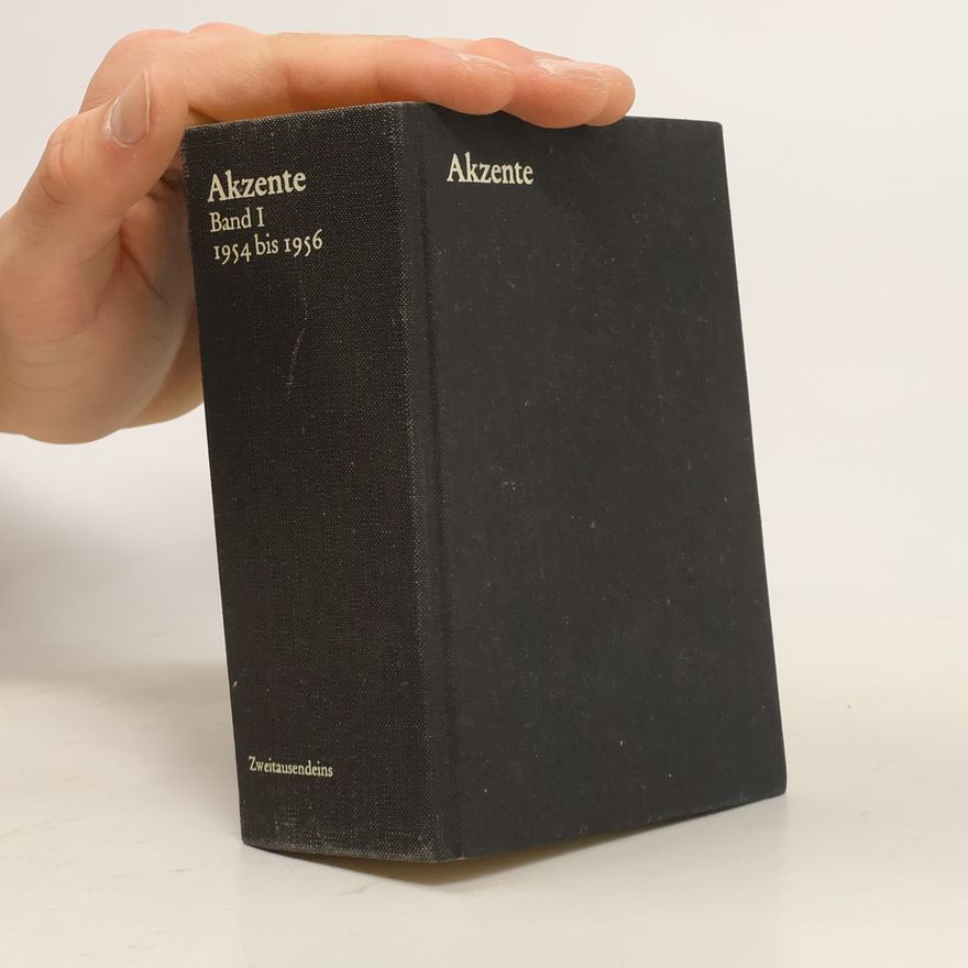 Various authors Akzente 1954 bis 1957 Band I