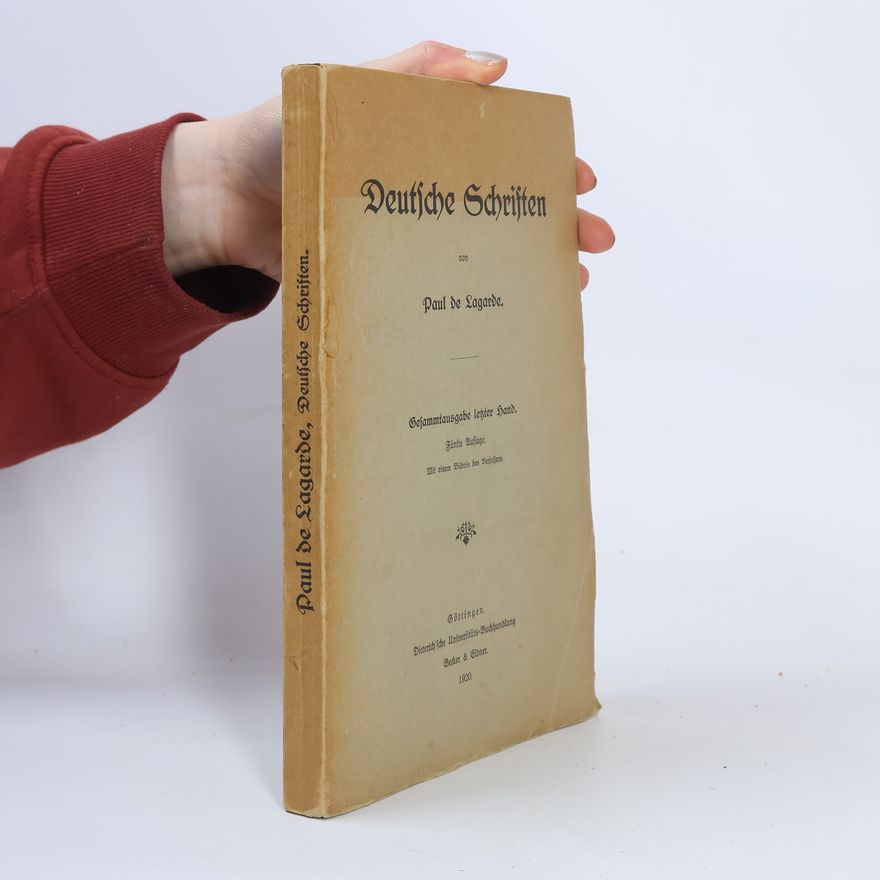 Paul de Lagarde Deutsche Schriften