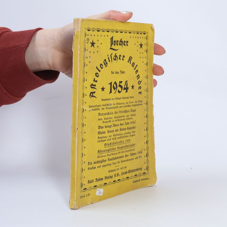 Autorenkollektiv Lorcher Astrologischer Kalender 1954