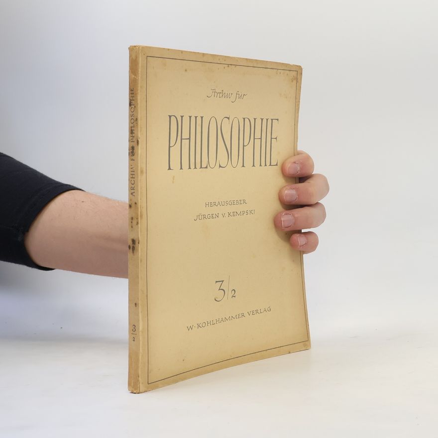 Jürgen von Kempski Archiv für Philosophie 3/2