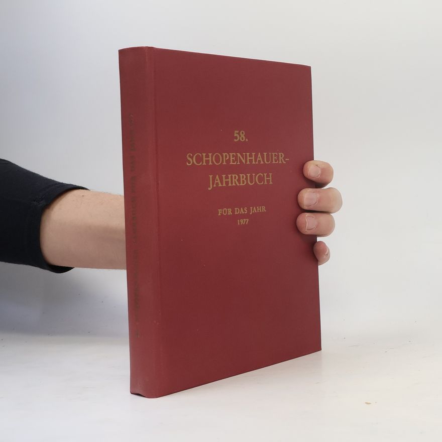 Kolektiv autorů 58. Schopenhauerjahrbuch für das Jahr 1977