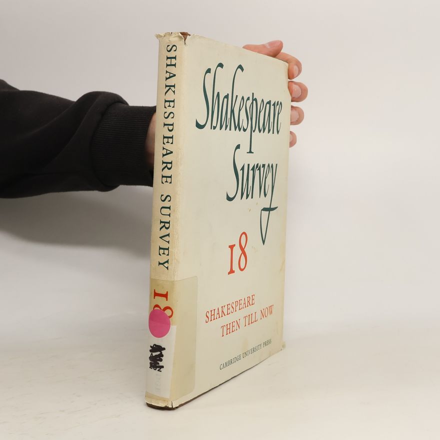Allardyce Nicoll Shakespeare Survey 18