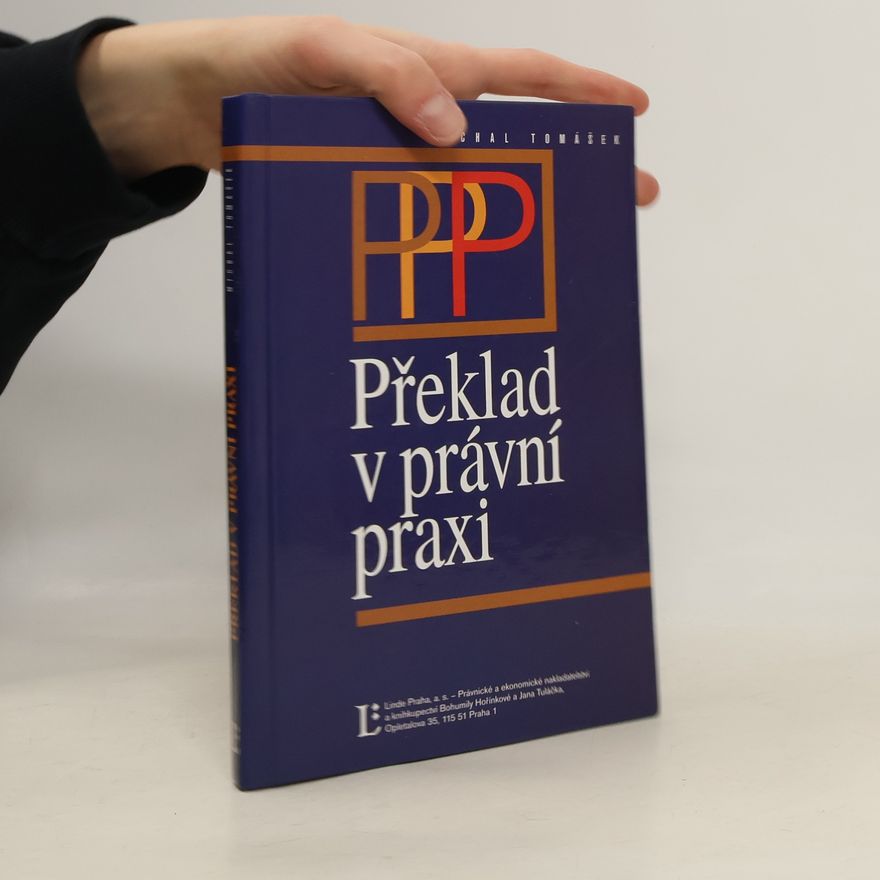 Michal Tomášek Překlad v právní praxi