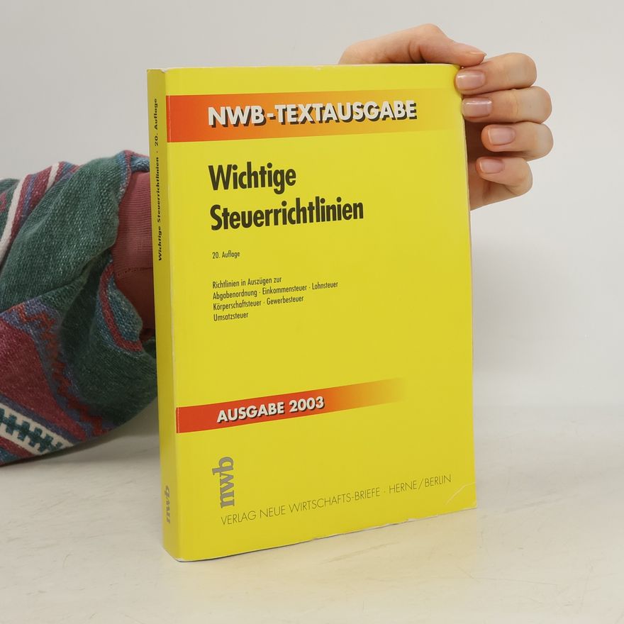 Ralf Walkenhorst NWB-Textausgabe: Wichtige Steuerrichtlinien