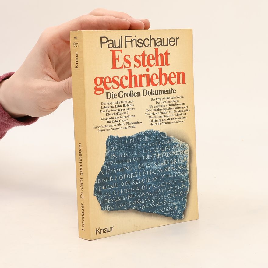 Paul Frischauer Es steht geschrieben