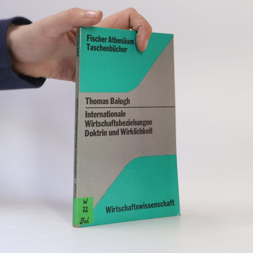 Thomas Balogh Internationale Wirtschaftsbeziehungen