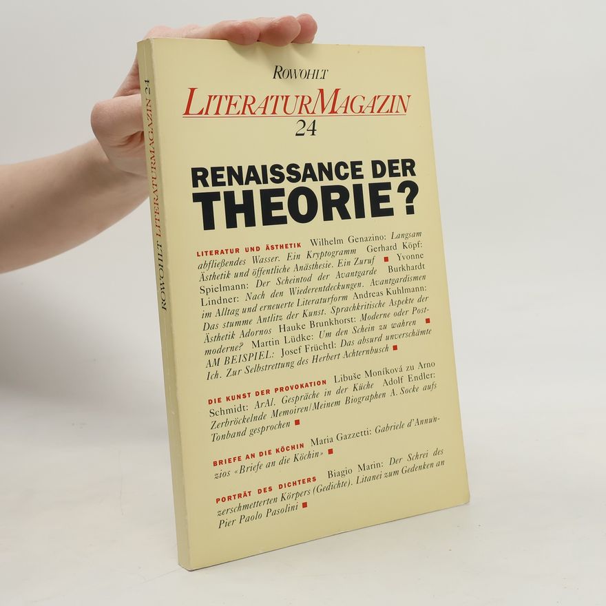 Biagio Marin Literaturmagazin - 24: Renaissance der Theorie?