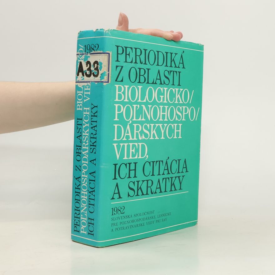 Vít Bojňanský Periodiká z oblasti biologicko-poľnohospodárskych vied, ich citácia a skratky