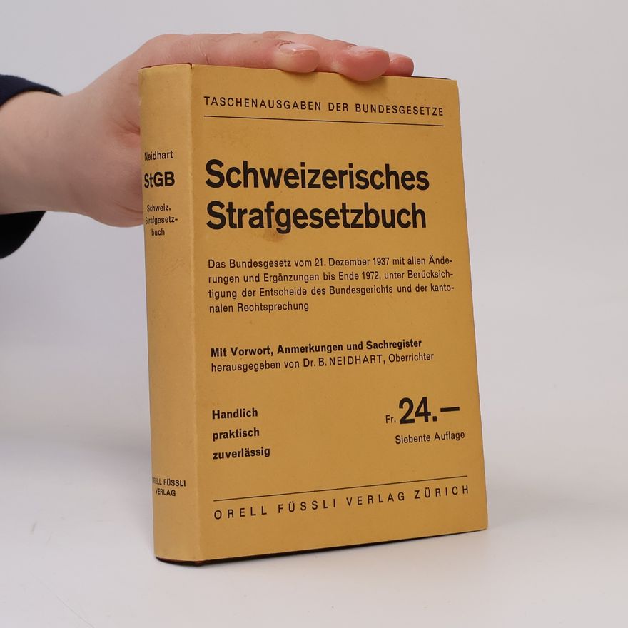 Kolektív autorov Schweizerisches Strafgesetzbuch 24