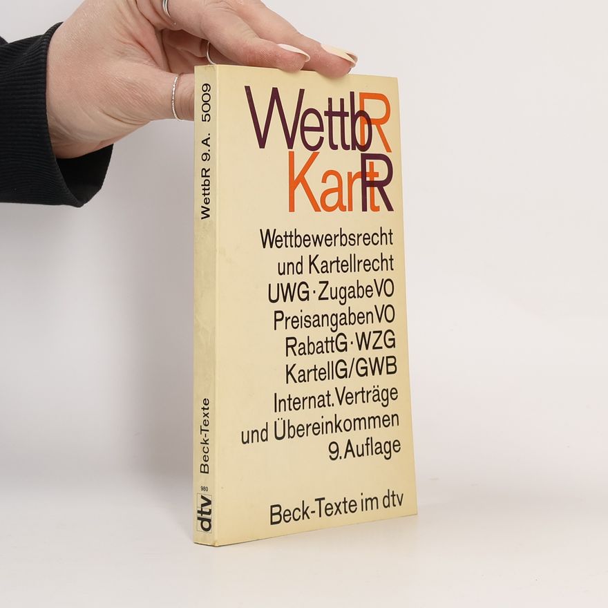 AA.VV. Wettbewerbsrecht und Kartellrecht