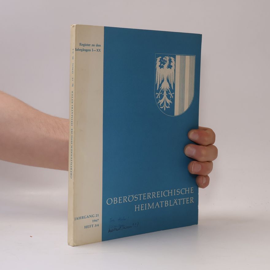 Auteurscollectief Oberösterreichische Heimatblätter Jahrgang 21. Heft 3/4