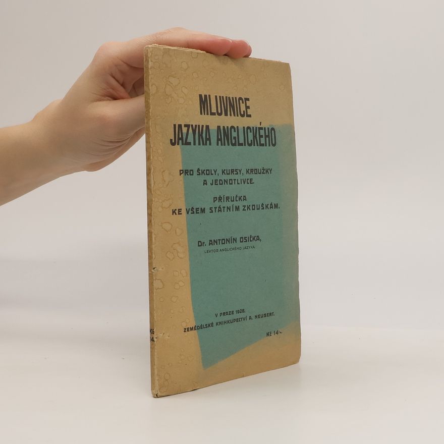 Antonín Osička Mluvnice jazyka anglického