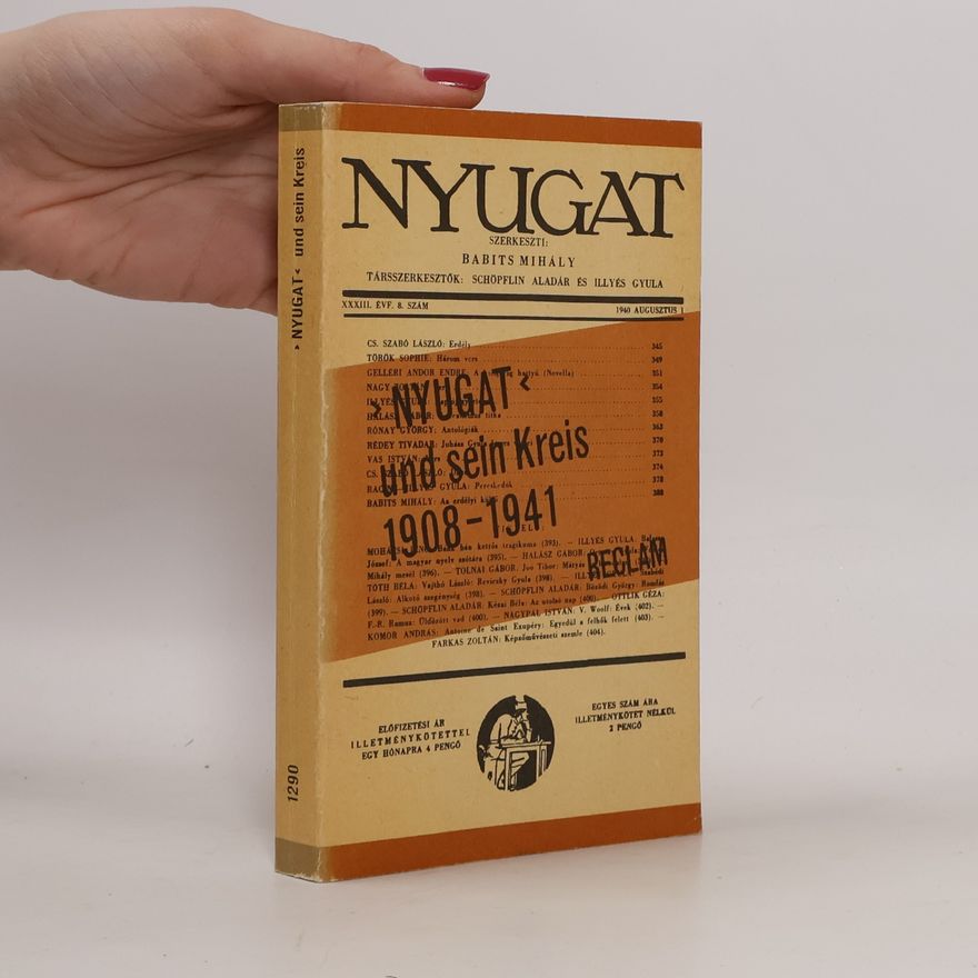 Vas István Nyugat und sein Kreis