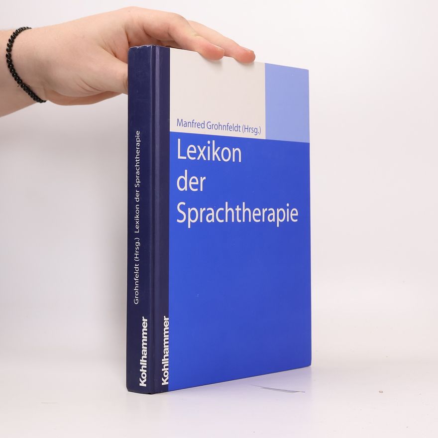 Manfred Grohnfeldt Lexikon der Sprachtherapie
