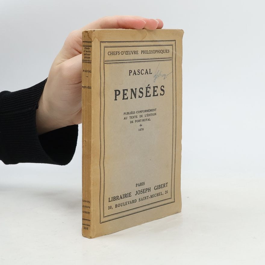 Blaise Pascal Pensées