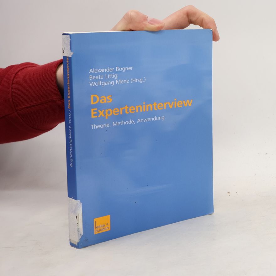 Alexander Bogner Das Experteninterview