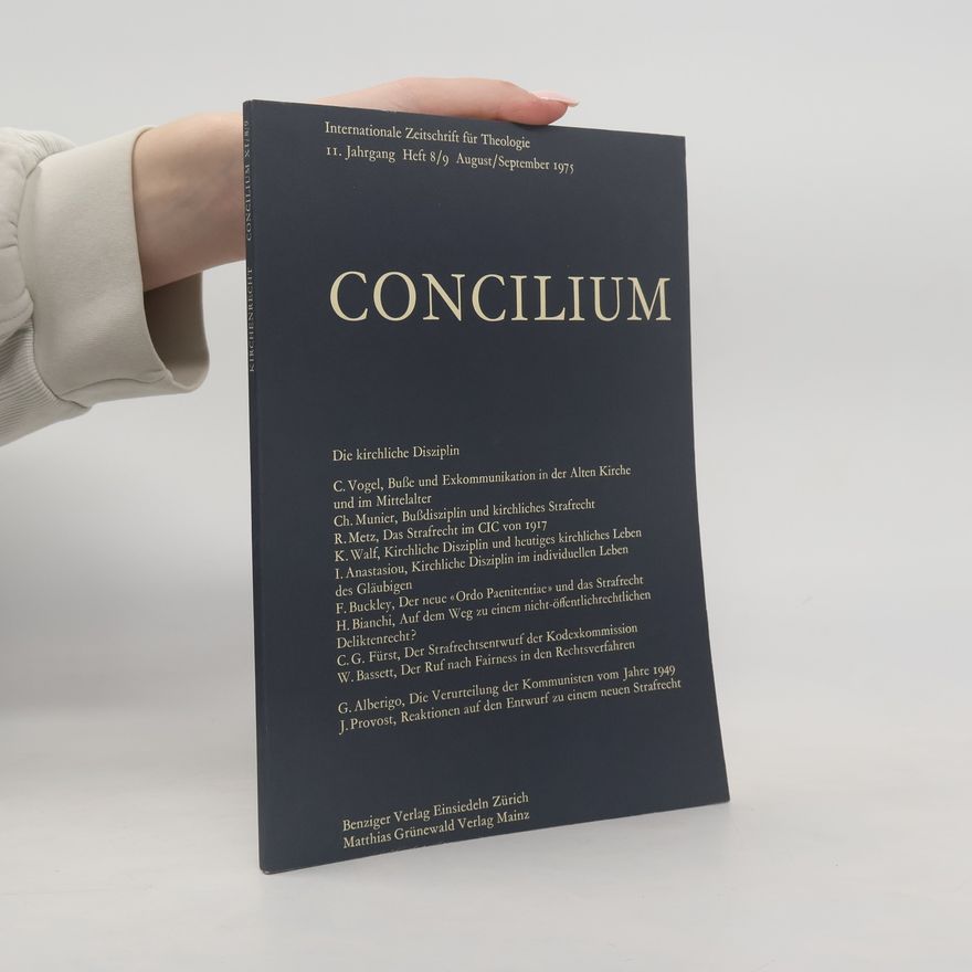 Kolektiv autorů Concilium. Heft 8/9. August/ September 1975