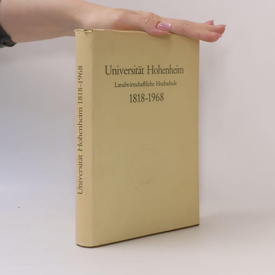 Kolektiv autorů Universität Hohenheim 1818–1968