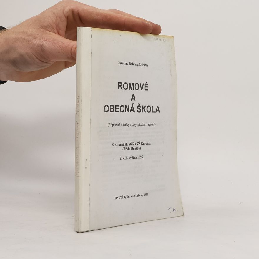 Jaroslav Balvín Romové a obecná škola