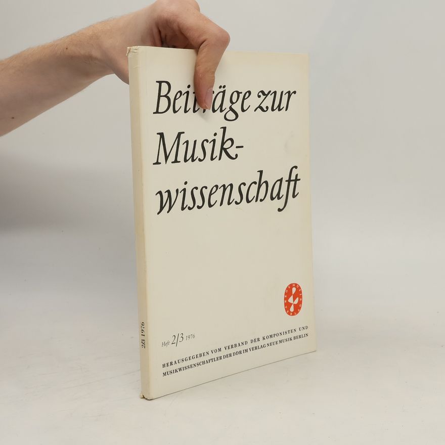 Autorenkollektiv Beiträge zur Musikwissenschaft 2/3