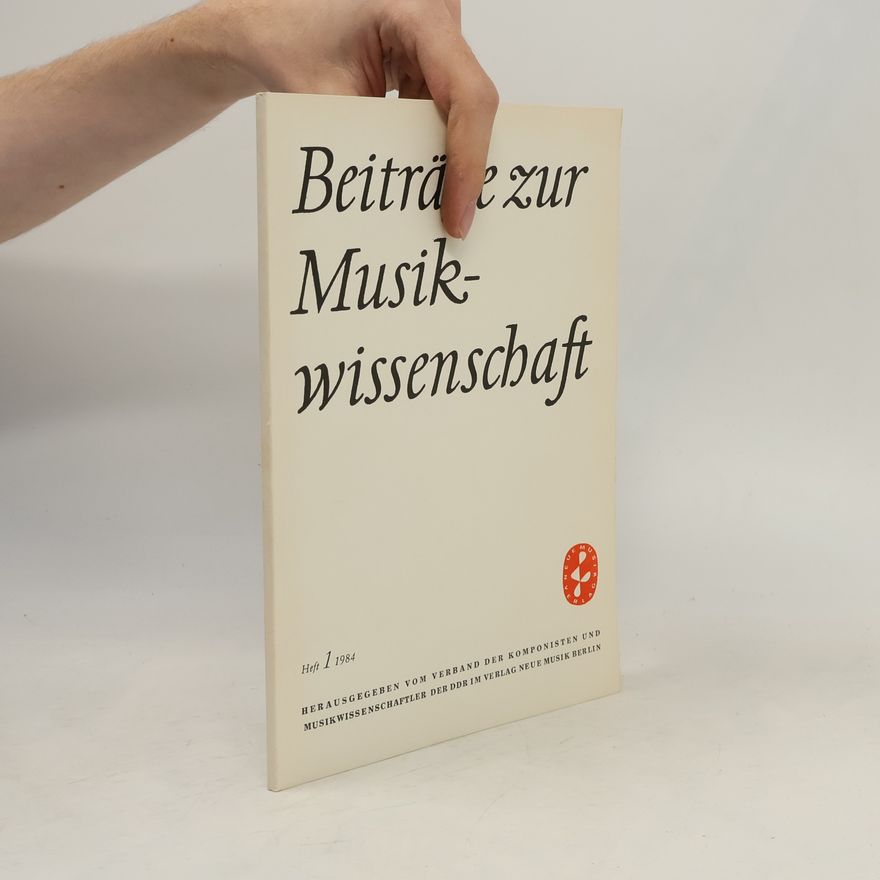 Autorenkollektiv Beiträge zur Musikwissenschaft 1/1984